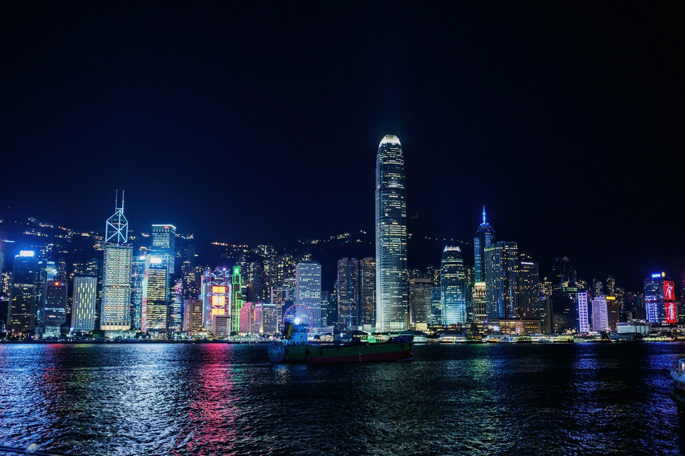 Hong Kong skyline across Victoria Harbour